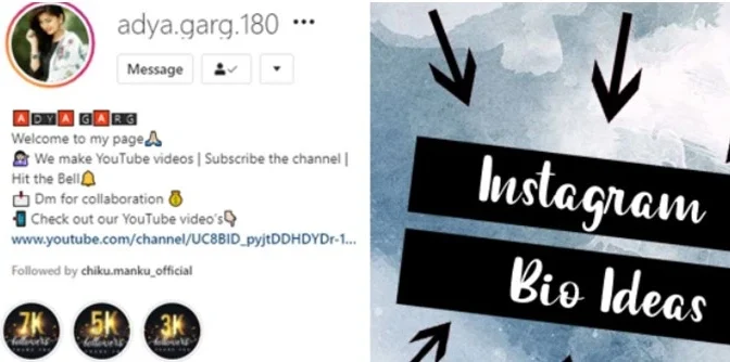 Bio Instagram aesthetic