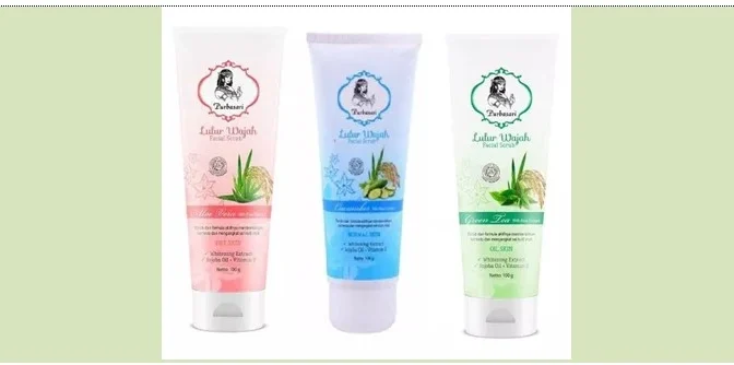 Produk eksfoliasi untuk kulit kering