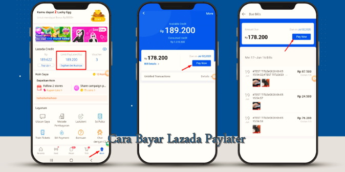 Cara Bayar Lazada Paylater