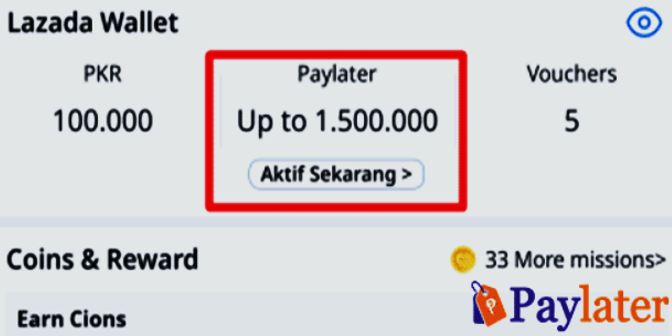 Cara Mengaktifkan Lazada Paylater