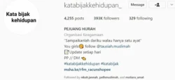 contoh bio Instagram yang menarik followers