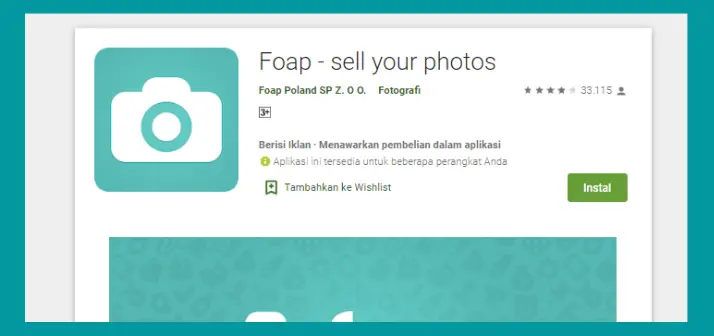 Aplikasi Jual Foto yang Membayar
