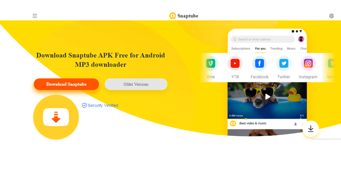 download snaptube versi lama warna kuning