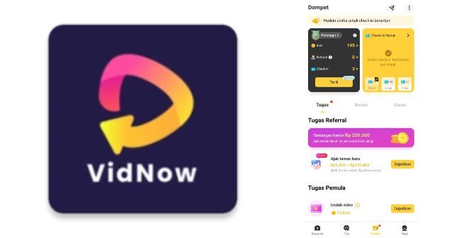 download vidnow penghasil uang