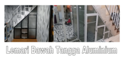lemari bawah tangga aluminium
