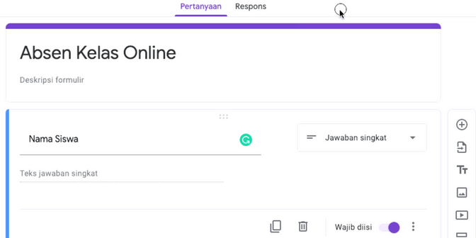Cara Membuat Absen di Google Form