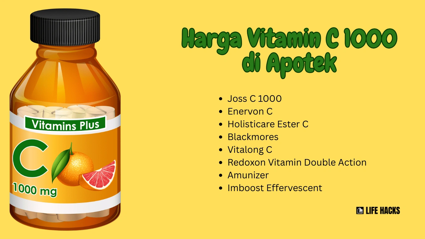Harga Vitamin C 1000 di Apotek