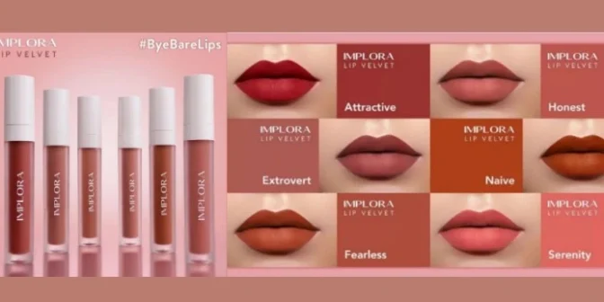 warna lipstik Implora terbaik