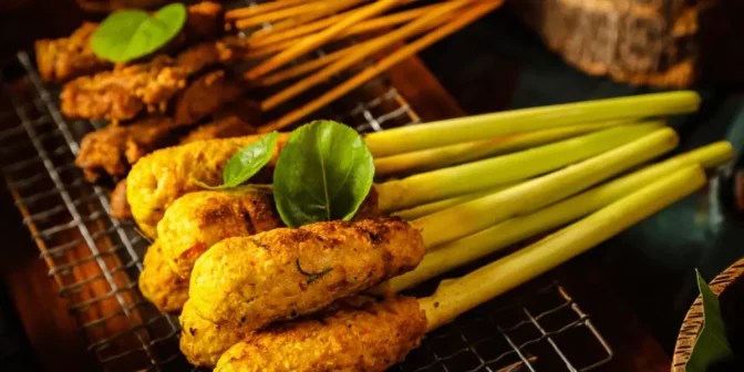 Balinese Seafood Satay