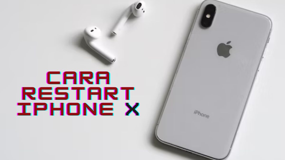 cara restart iphone x