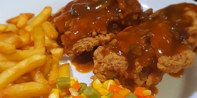 Resep steak daging sapi crispy  