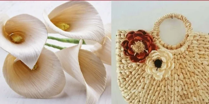 Kerajinan dari bahan limbah berbentuk bangun datar