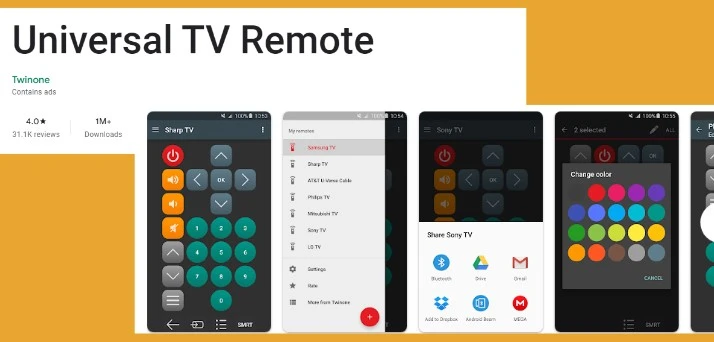 Aplikasi remote TV Polytron