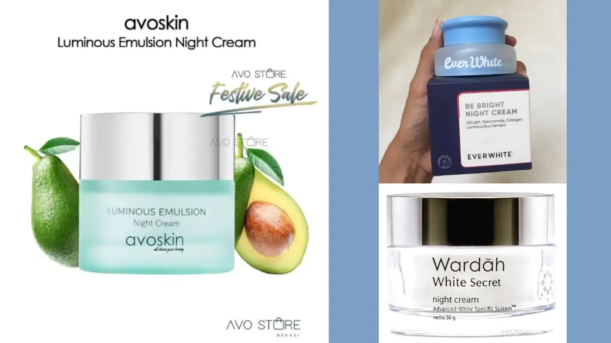 Krim malam untuk kulit berminyak