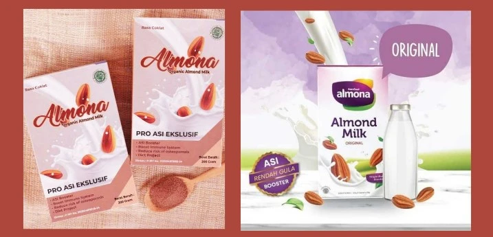 susu almond pelancar ASI