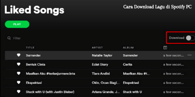 Cara Download Lagu di Spotify PC