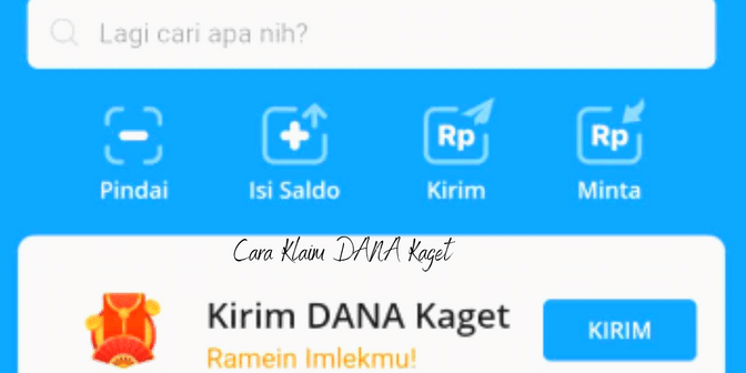 Cara Klaim DANA Kaget