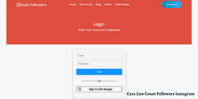Cara Live Count Followers Instagram