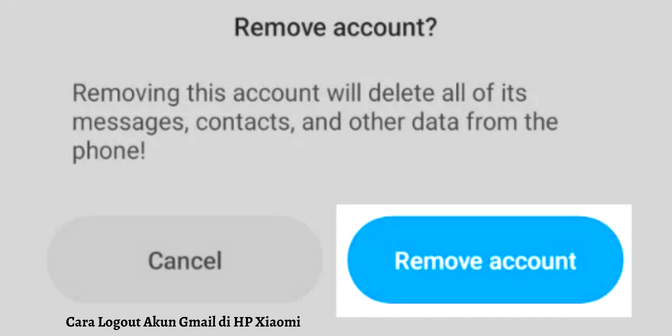 Cara Logout Akun Gmail di HP Xiaomi