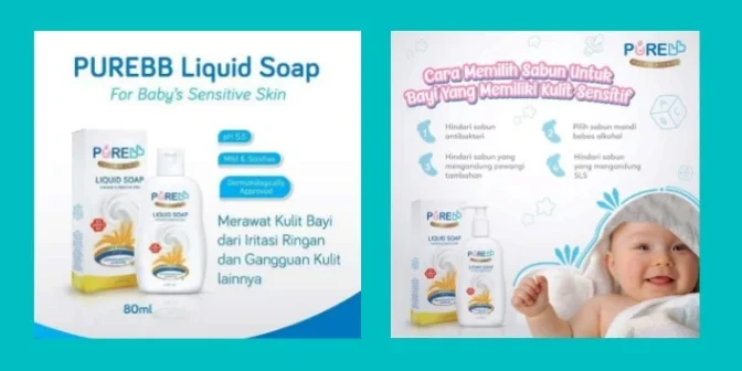 Sabun bayi untuk kulit sensitif