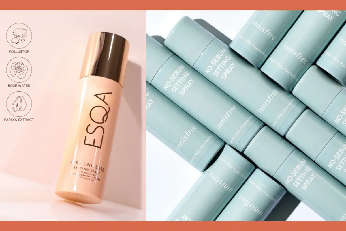 Setting spray untuk kulit berminyak