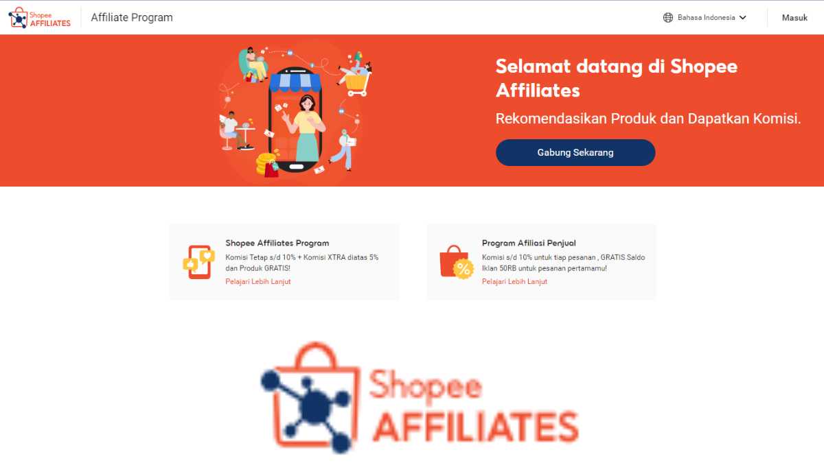 Cara Daftar Shopee Affiliate