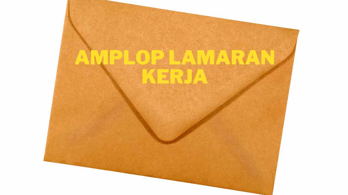 cara menulis amplop lamaran kerja