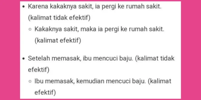 10 contoh kalimat efektif