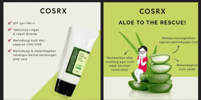 COSRX Aloe Soothing Sun Cream