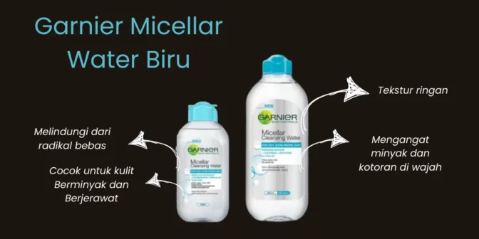 Perbedaan Micellar Water Garnier Pink dan Biru