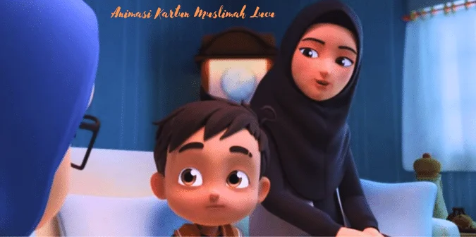 Animasi Kartun Muslimah Lucu