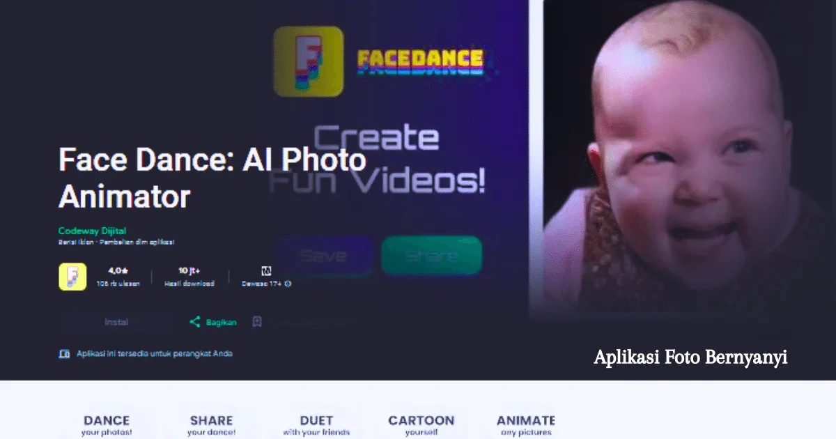 Aplikasi Foto Bernyanyi