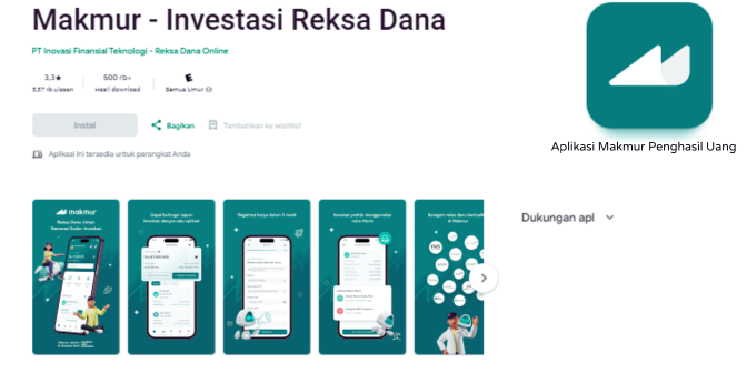 Aplikasi Makmur Penghasil Uang