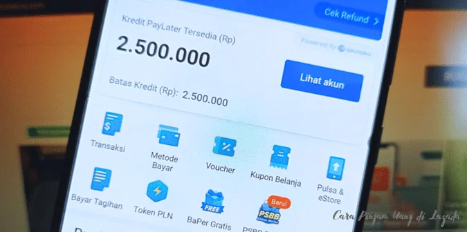 Cara Pinjam Uang di Lazada