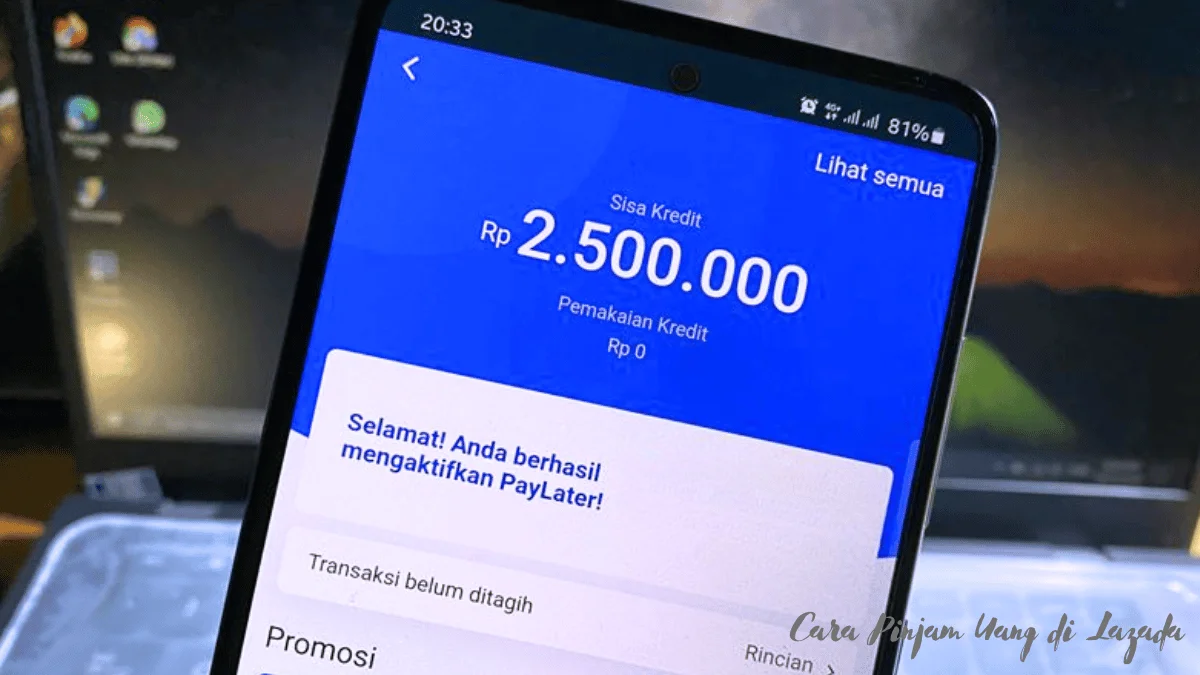 Cara Pinjam Uang di Lazada