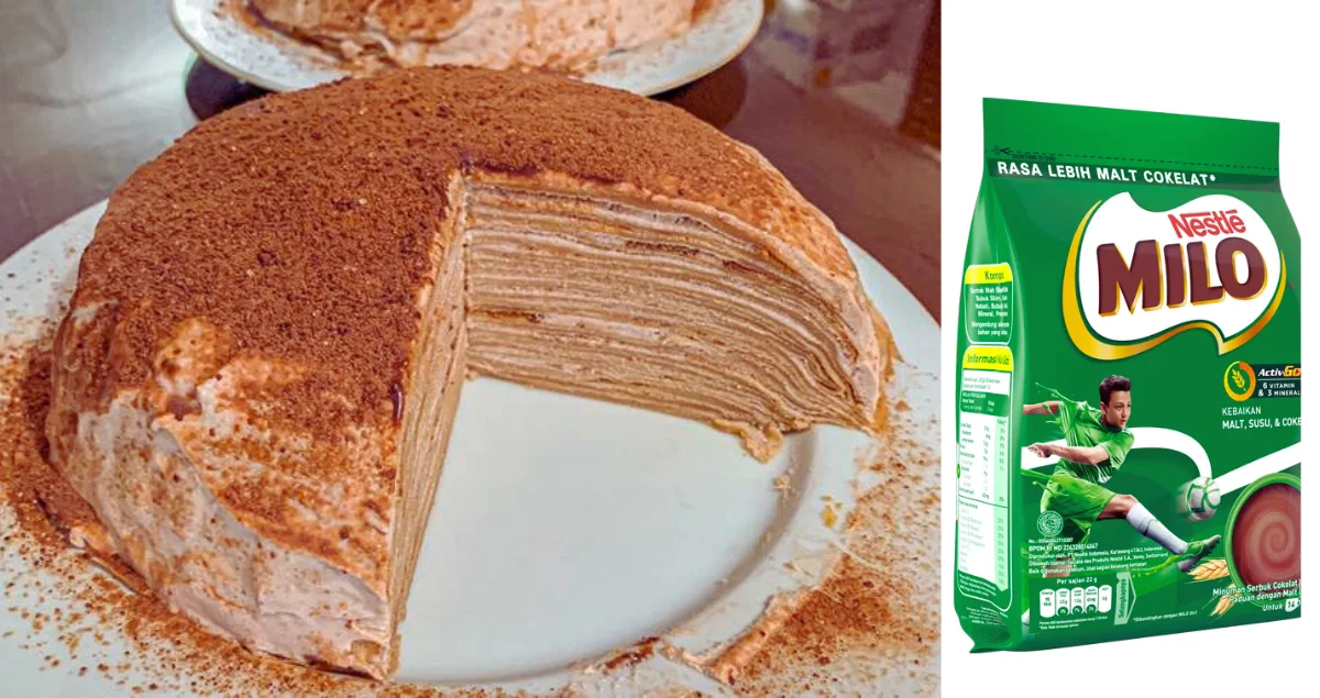 Resep mille crepes milo 