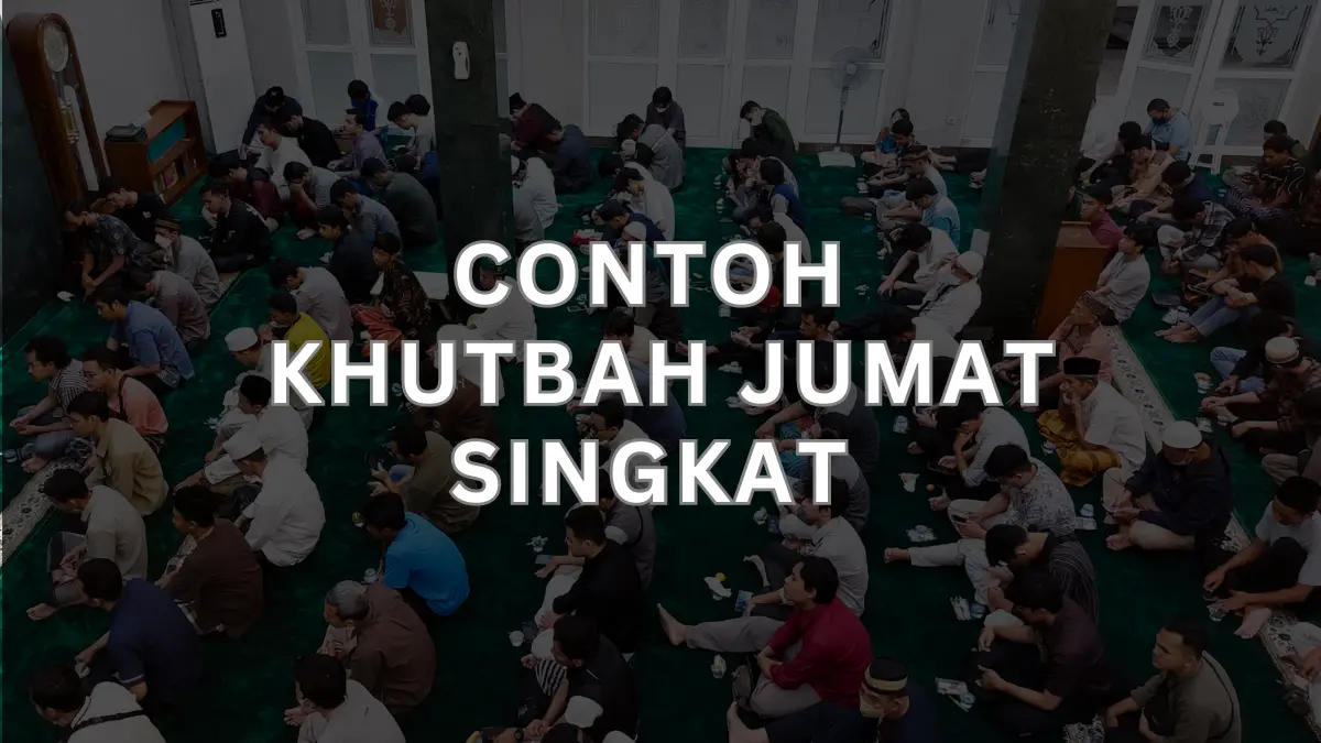 Teks Khutbah Jumat Singkat 1 Lembar