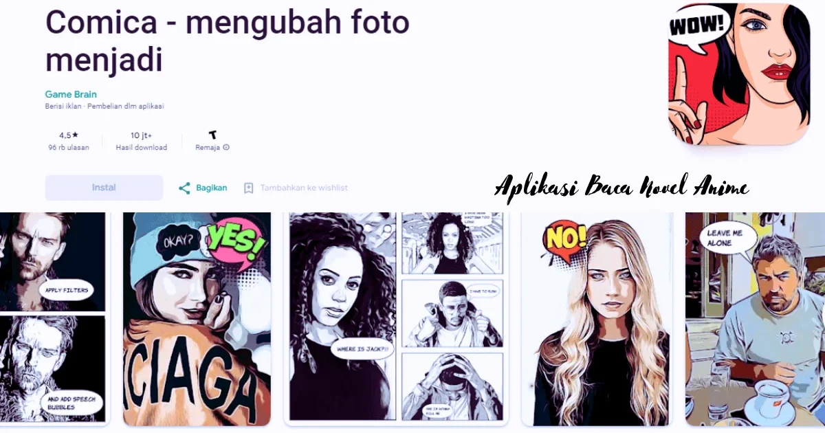 Aplikasi Baca Novel Anime