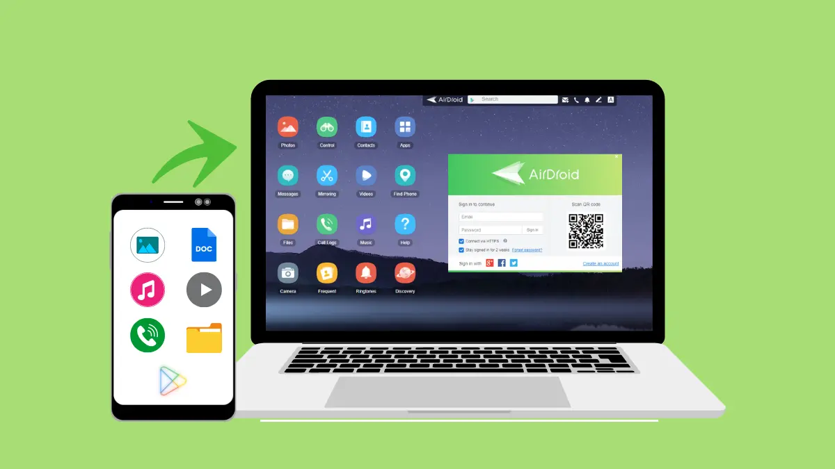 Aplikasi Transfer File dari HP ke Laptop