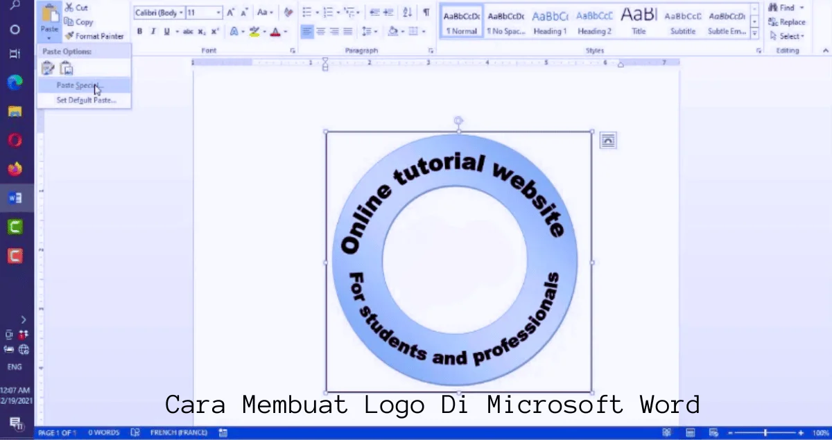 Cara Membuat Logo di Microsoft Word