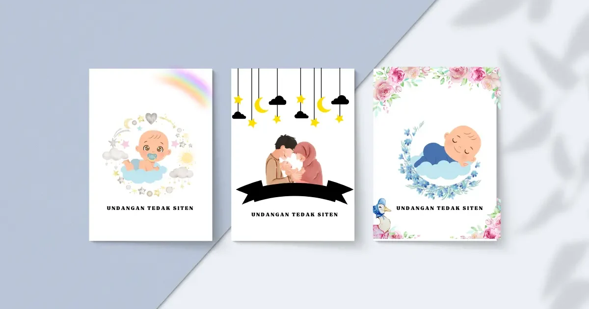 Contoh Undangan Tedak Siten Beserta Pilihan Koleksi Desainnya