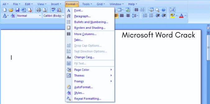 Microsoft Word Crack