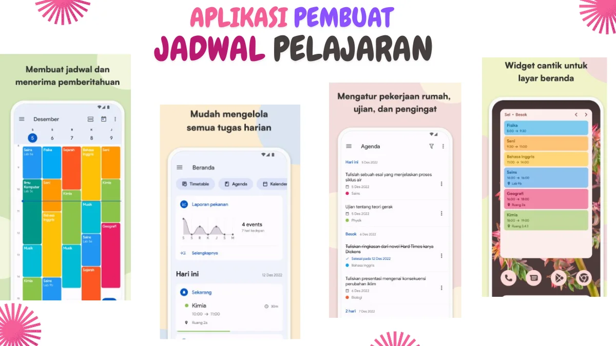 Aplikasi pembuat jadwal pelajaran