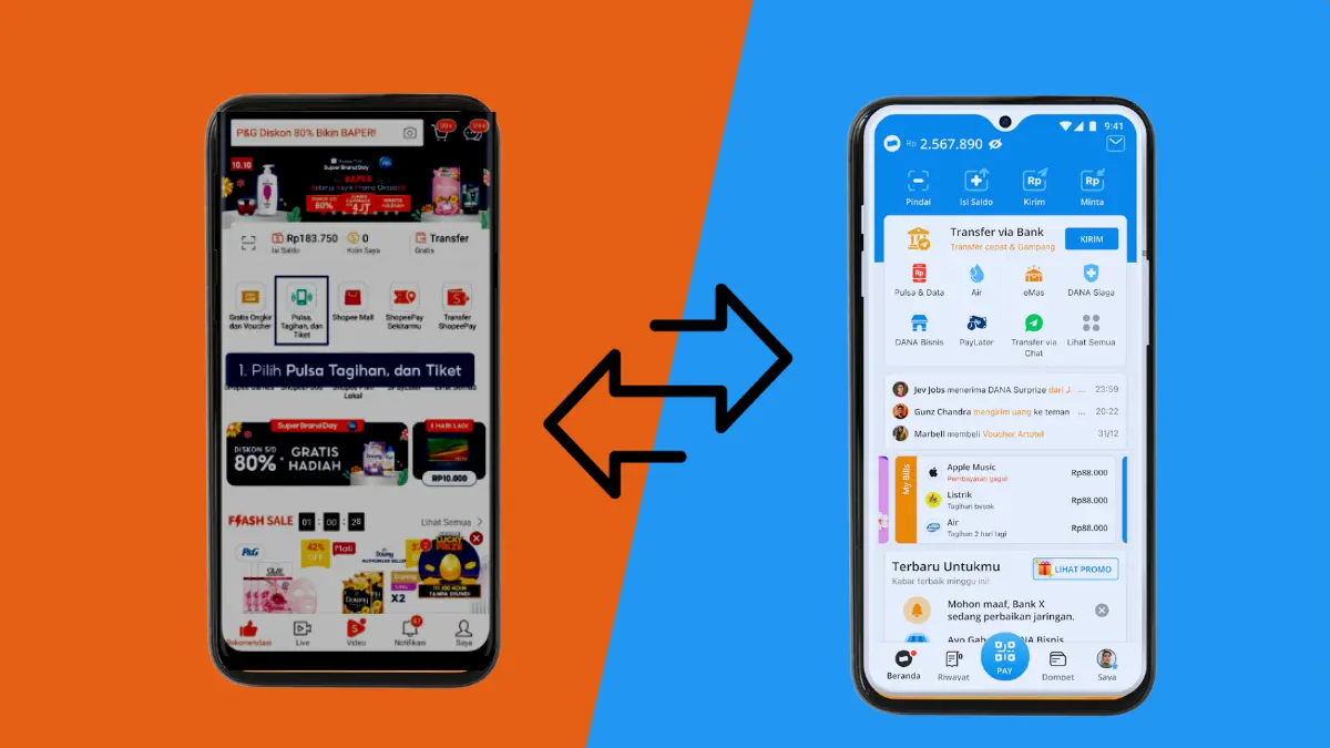 Cara Top up Shopeepay Lewat DANA