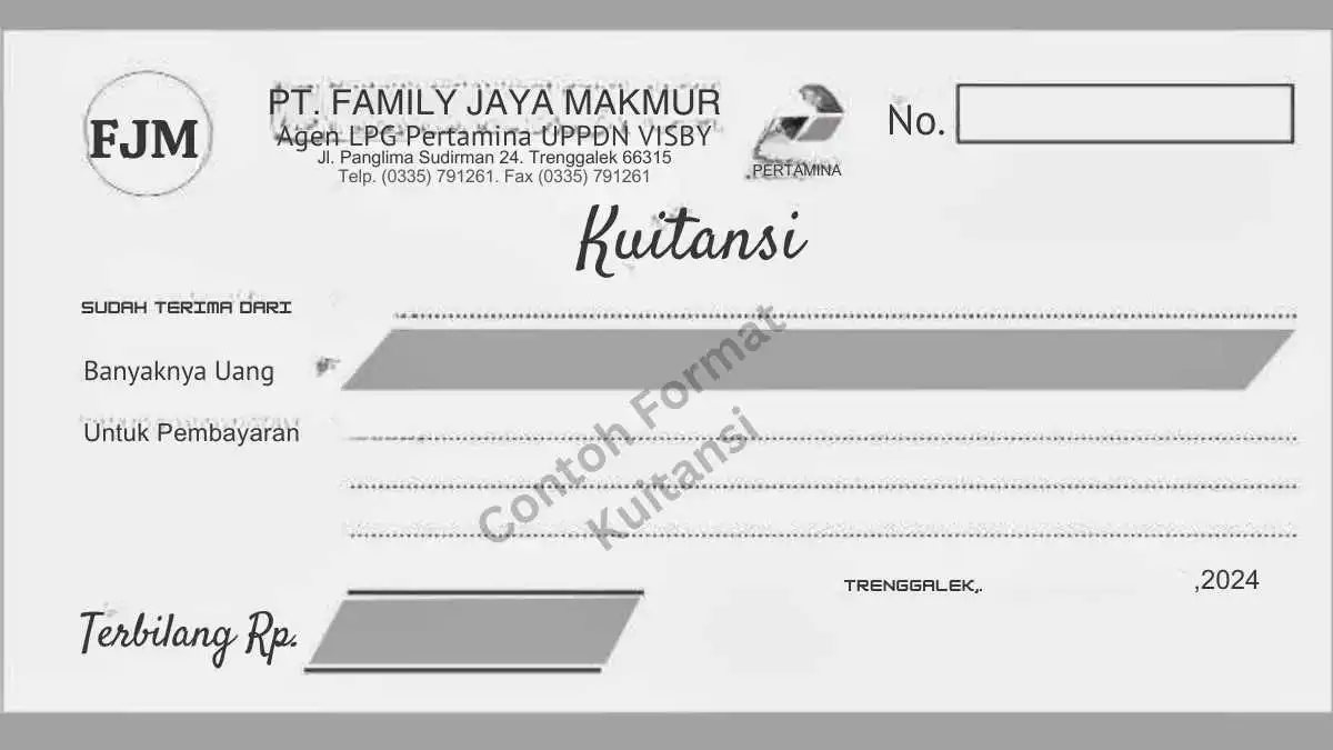 Format Kwitansi Word Yang Bisa Diedit