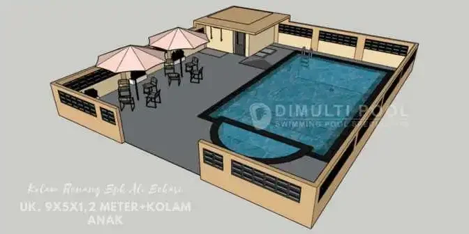gambar kolam renang beserta ukuran
