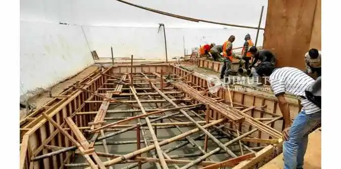 cara menggambar kolam renang