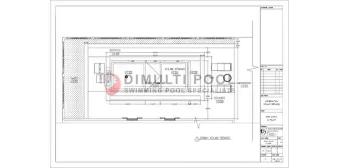 denah kolam renang 