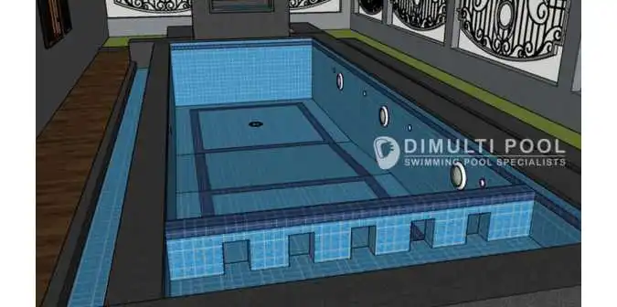 denah kolam renang 