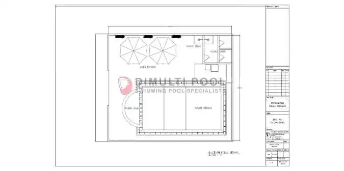 denah kolam renang 